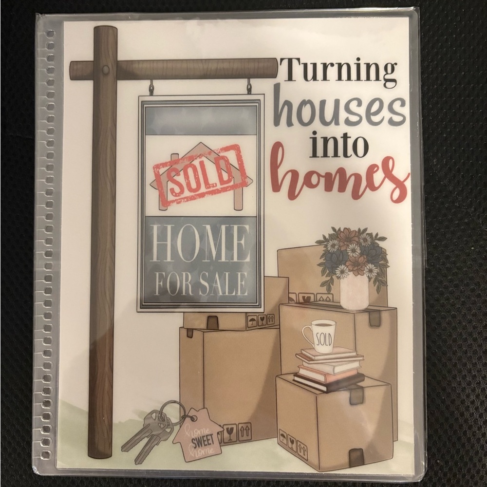 Turning Houses Into Homes Decorative 7X9 planner cover